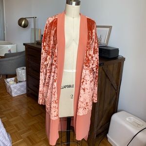 Crushed velvet jacket/robe